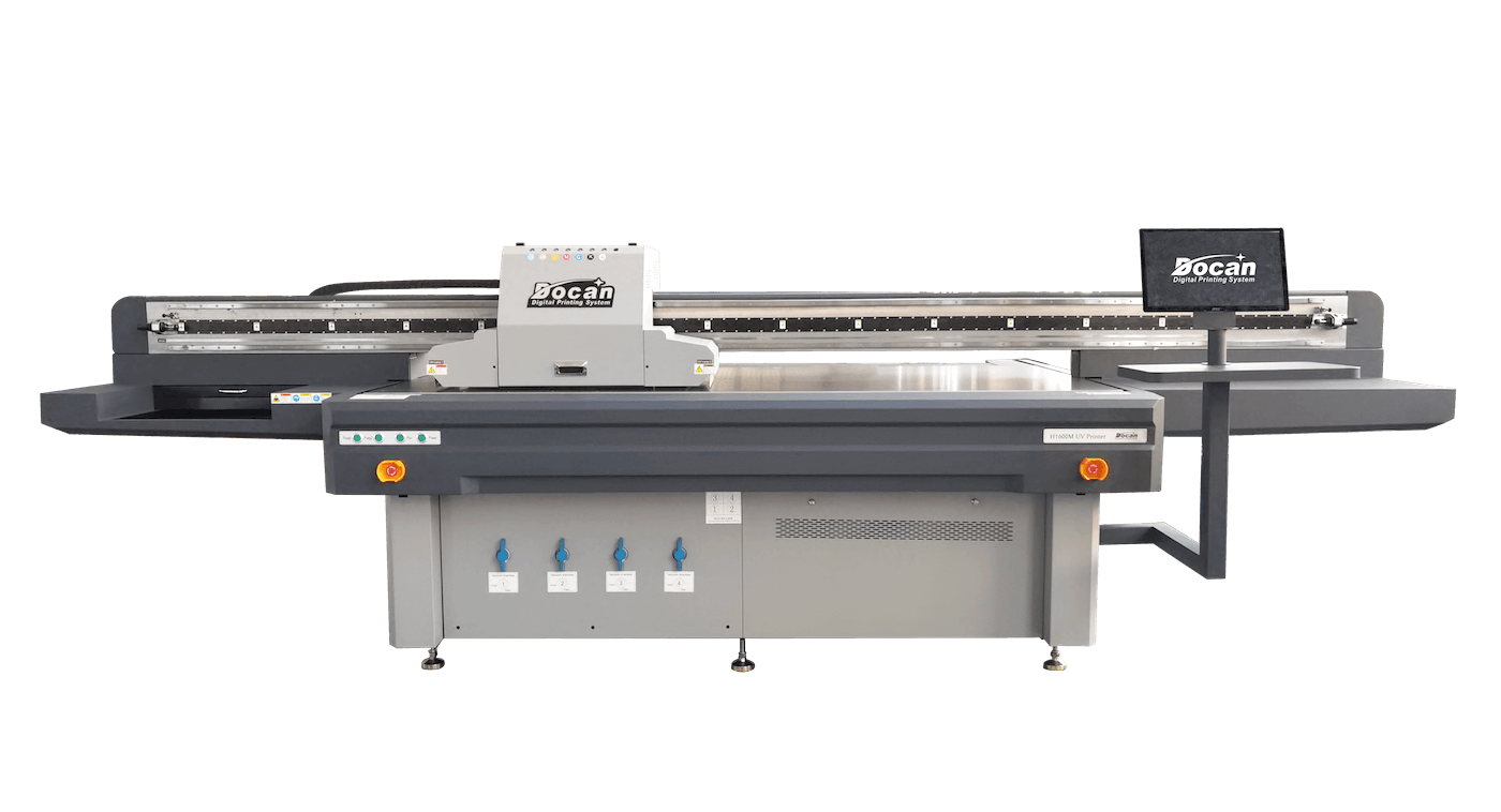 Docan UV H1600M Flatbed UV Dijital Baskı Makinesi Kyocera, Ricoh
